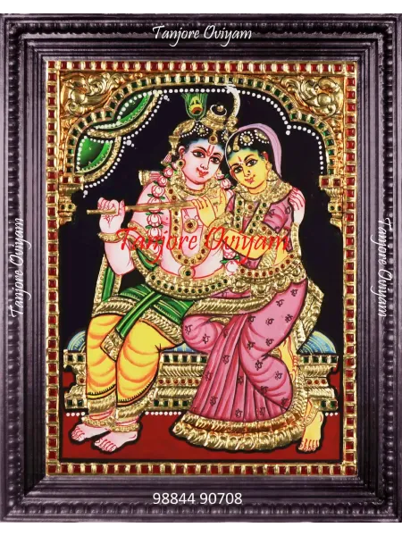 Authentic Radha Krishna Tanjore Painting